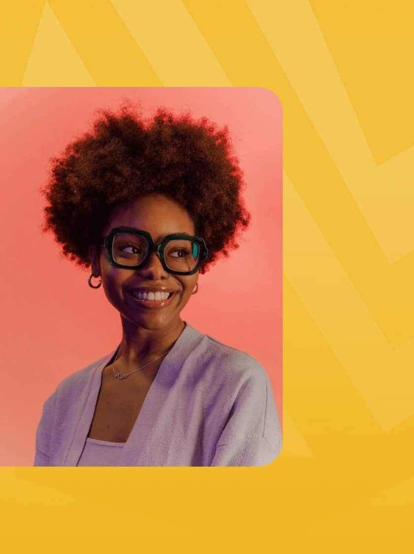 Woman Smiling Karat Corporate Website Showcase